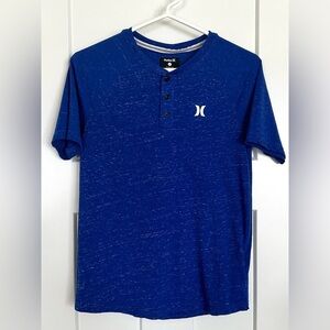 Hurley Cloud Slub Henley Tee - youth L